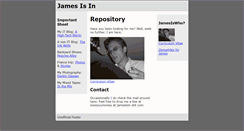 Desktop Screenshot of jamesisin.com