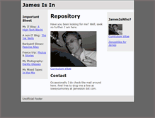 Tablet Screenshot of jamesisin.com